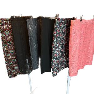 Lot of 6 Women’s Skirts Mixed Brands & Sizes